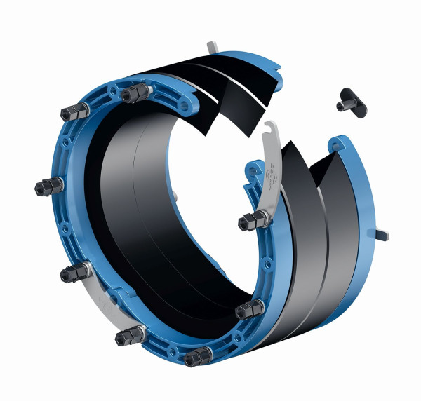 DOYMA Curaflex afdichtingsinzet Nova Uno/breed/T DN 250, voor 158,0 mm tot 161,0 mm HK / EPDM, 188716025040