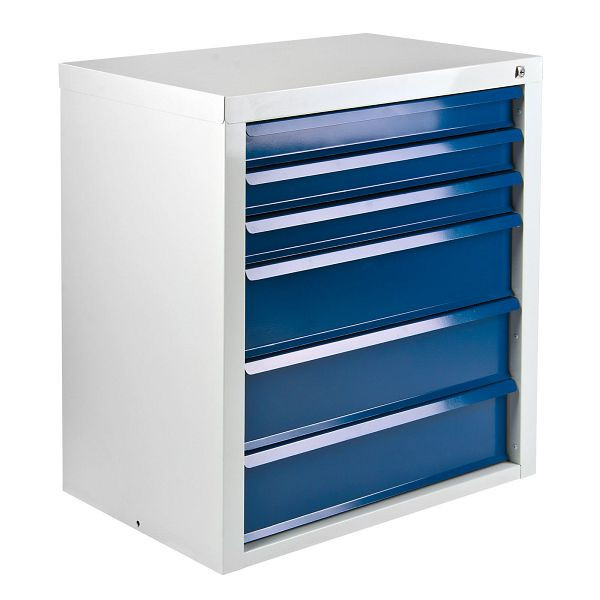 ADB ladekast "MAMMUT" 6 laden / afmetingen: BxDxH = 70cm x 43,5 cm x 75cm, lichtgrijs/lichtblauw, 24774