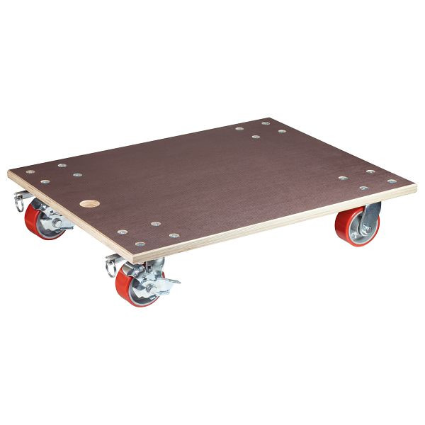 WAGNER Transporthilfe MM1348 780x590x24mm, FSDP, 4 Transportgerätrollen, Raddurchmesser 100mm, 2x Feststellbremse, Tragkraft 1000kg, 20134801