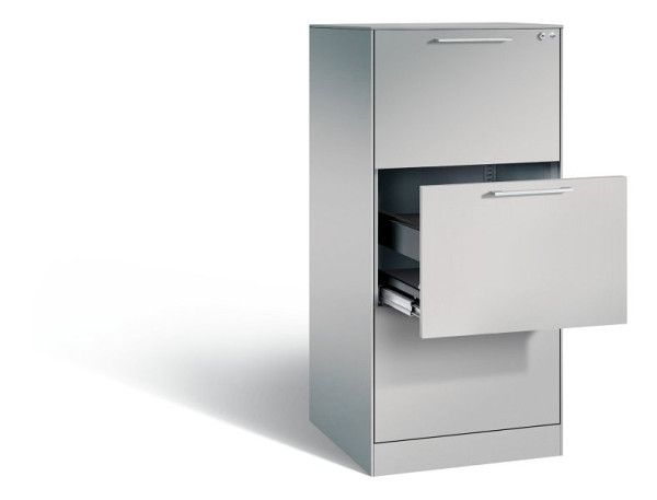 C+P hangarchiefkast Asisto, H1310xB562xD600mm, kleur: wit aluminium, beugelgreep, 146224-301 S10088