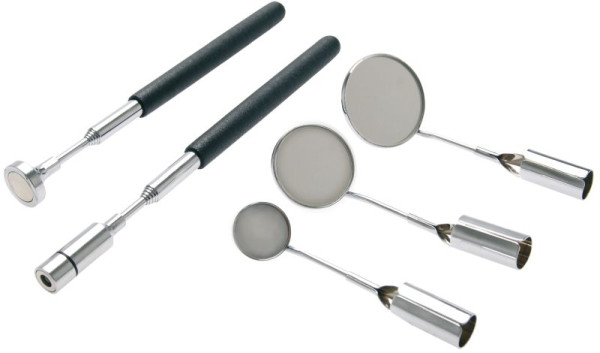 SW stalen LED magnetische lifter en spiegelset, uitschuifbaar, 30016L
