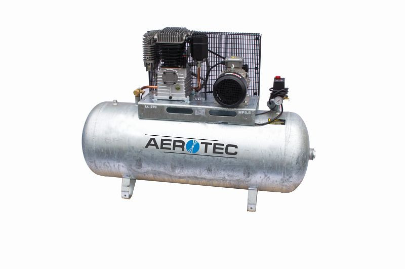AEROTEC N59-270 Z PRO horizontaal - 400 volt gegalvaniseerde compressor oliegesmeerd, 2005322