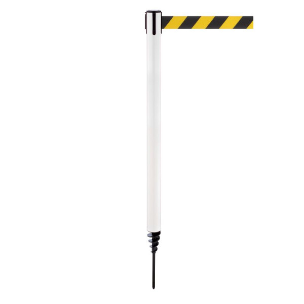 Stein HGS HGS personengeleidingssysteem -P-Line Outside-, wit, zwart/geel diagonaal (gearceerd), met riemeindstuk (standaard), 37690-1301
