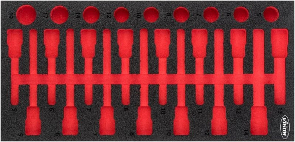 VIGOR 2-componenten zachtschuiminleg, afmetingen inzet / lademaat: S (188 x 393 x 35 mm), gebruik: V5097, V5097-L
