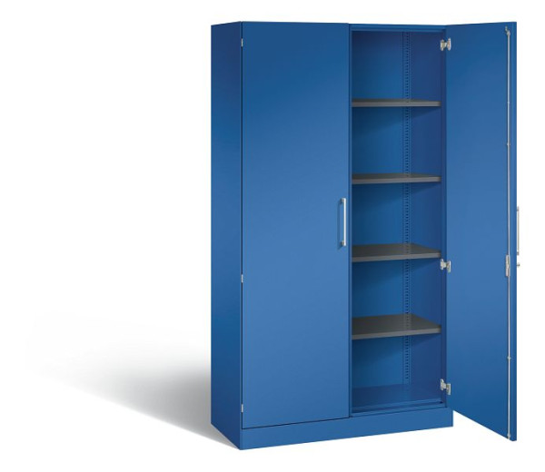 C+P vleugeldeurkast Asisto, H1980xB1000xD435mm, kleur: gentiaanblauw, beugelgreep, 5 FH, 141002-000 S10274