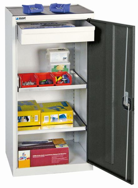 stumpff gereedschaps- en materiaalkast serie 2000, 7035/7016, 1 lade, 2 legborden, 2001171
