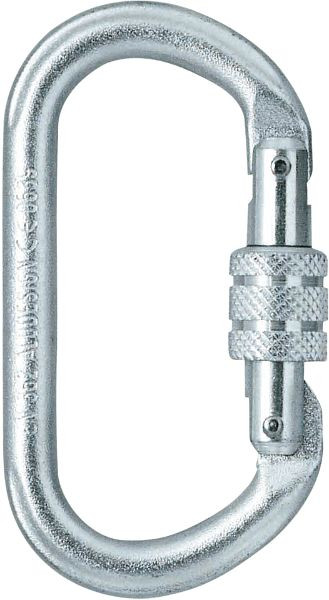Skylotec karabijnhaak met schroefsluiting OVALSTEEL SC, staal, ovaal, 25 kN, H-037