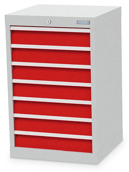 Bedrunka + Hirth ladekast, diepte 500 mm, R 18-16, aantal lades: 7. 530 x 500 x 819 mm, 7x lades 7x100VA, draagvermogen 50 kg, 48.700