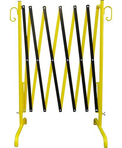 Schake-barrièreschaar zwart/geel, uitschuifbaar tot 3,50 mx 1,00 m, stabiel, 286185