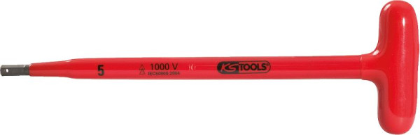 KS Tools T-greep inbussleutel met beschermende isolatie, 10x300mm, 117.1691