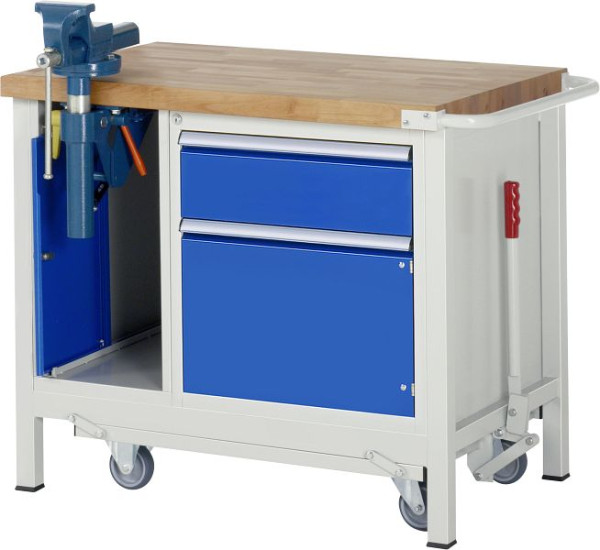RAU neerlaatbare werkbank 8000 - model 8181, B1000 x D700 x H880 mm, 15-8181A2-107B4F.11