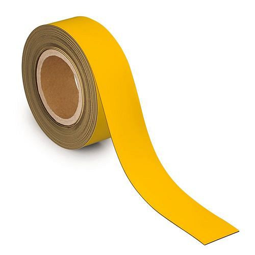 MAUL magnetische markeringstape, 10 mx 50 mm x 1 mm, geel, 307942