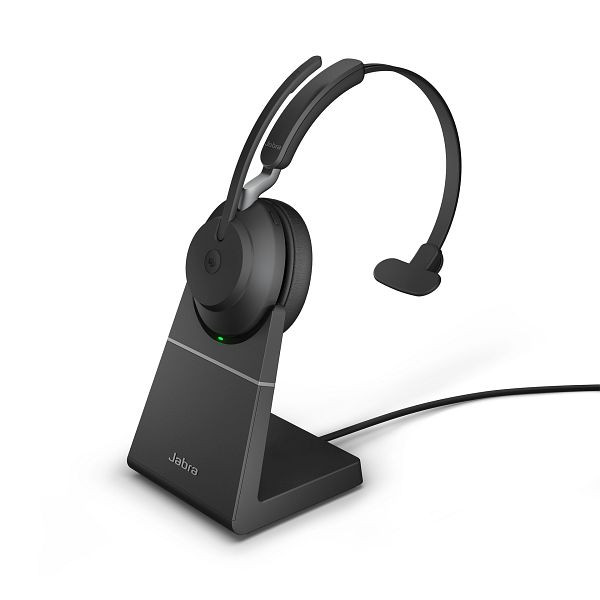 Jabra Evolve2 65, Microsoft Softphone Mono Base Zwart, USB-A, 26599-899-989