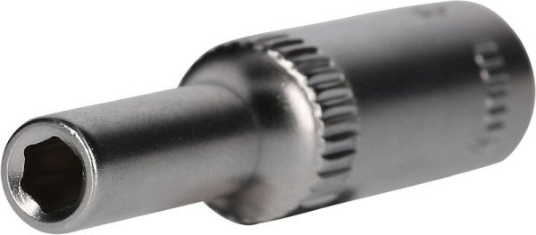 Brilliant Tools 1/4" zeskantdop, lange stijl, 4 mm, BT020950