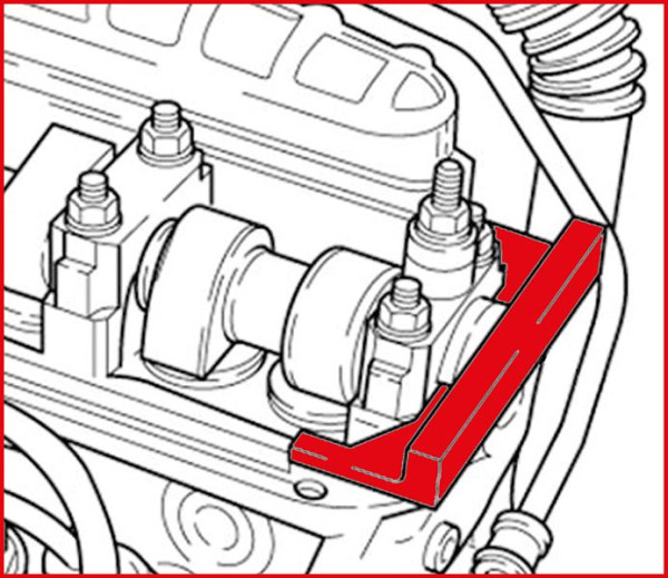 KS Tools motordistributiegereedschapset voor VAG / Volvo, 2-delig, 400.1725