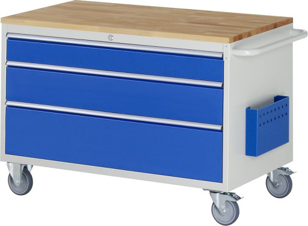 RAU montagewagen serie 7000, B1145 x D650 x H795 mm, massief beukenhouten blad, laden: 1xH120, 1xH180, 1xH240 mm, 15-XXL3.16A-B.11