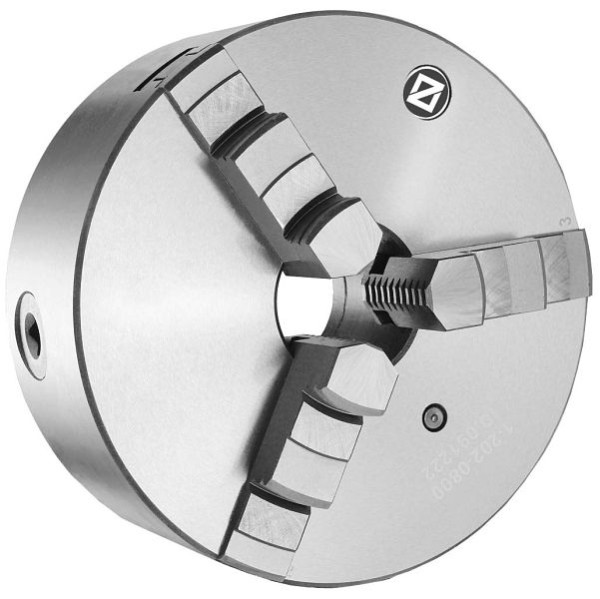 MACK 3-Backen-Drehfutter 125 mm, Guss, DIN 6350, einteilige Backen, ZE-6353-125