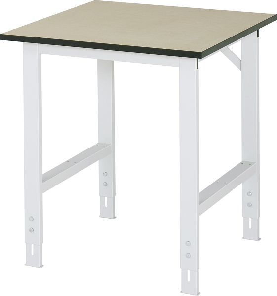 RAU Tom serie werktafel (6030) - in hoogte verstelbaar, MDF plaat, 750x760-1080x800 mm, 06-625F80-07.12