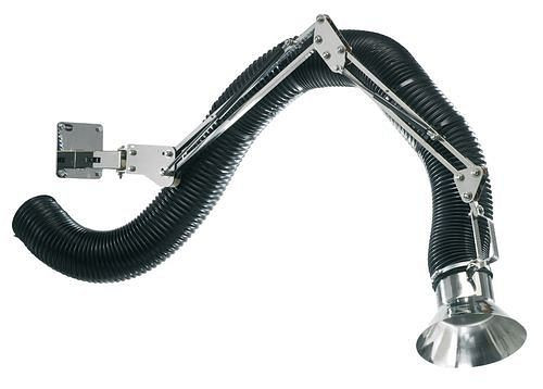 DENIOS ATEX afzuigarm met RVS frame, 4 m lang, 170026