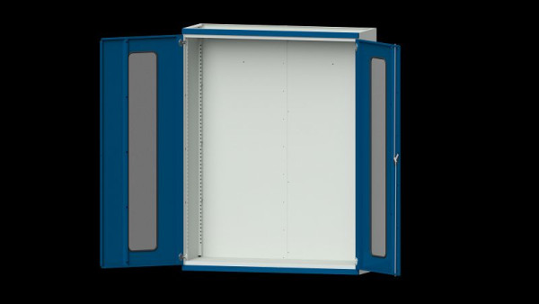 ANKE werkbanken, zware kast, model 300, 1485 x 500 x 1950 mm, zichtvlak van plexiglas, RAL 7035/5010, 620.270