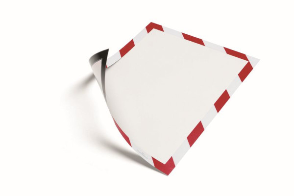 DURABLE Duraframe Magnetic Security A4, rood/wit, 5 stuks, 4945132