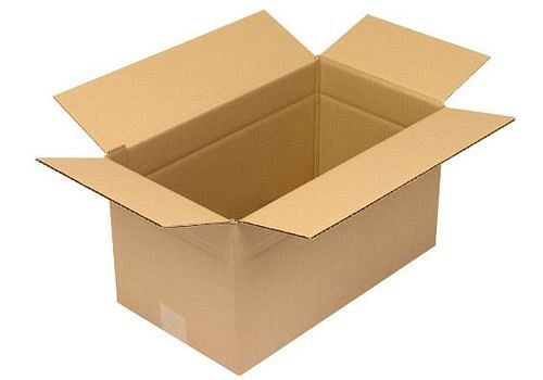 TransPak golfkartonnen vouwdoos 1-wandig, binnenmaat 415 x 235 x 230 mm, kwaliteit 1.30C, VE 25, 299281