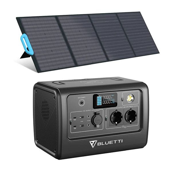 BLUETTI EB70 + PV120 zonnegeneratorset, EB70+PV120