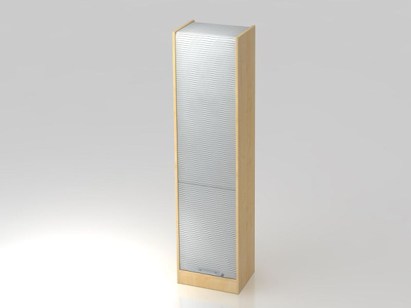Hammerbacher rolluikkast verticaal 50cm, 5OH relinggreep esdoorn/zilver, 50x40x200,4 cm (BxDxH), VSET50/3/S/RE