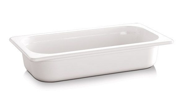 APS GN 1/3 container - ECO LINE-, 32,5 x 17,6 cm, diepte: 100 mm, melamine, wit, 2,7 liter, 84303