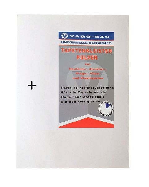 VaGo-Tools verfvlies gladvlies vliesbehang 150g/m² 4 rollen inclusief lijm, VE: 75m², 999010x4+999020x4_tv
