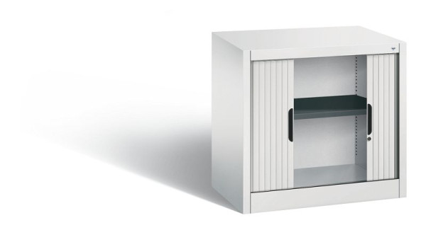 C+P rolluikkast Omnispace, H720xB800xD420mm, kleur: lichtgrijs, inbouwgreep, 1 FH, 3251-00 S10150