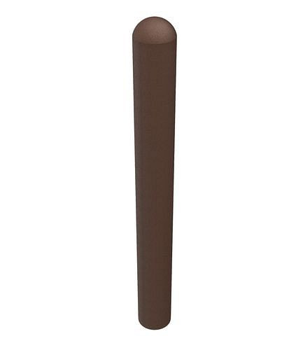 Schake afzetpaal, halfronde kop Ø 150 mm, gemaakt van gerecycled materiaal, totale lengte 1500 mm, 280698