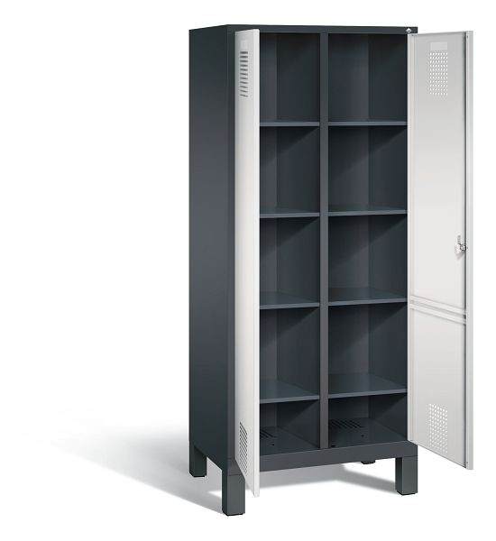 C+P washok Evolo, H1850xW810xD500mm, kleur: zwartgrijs/lichtgrijs, 48012-22B S10028