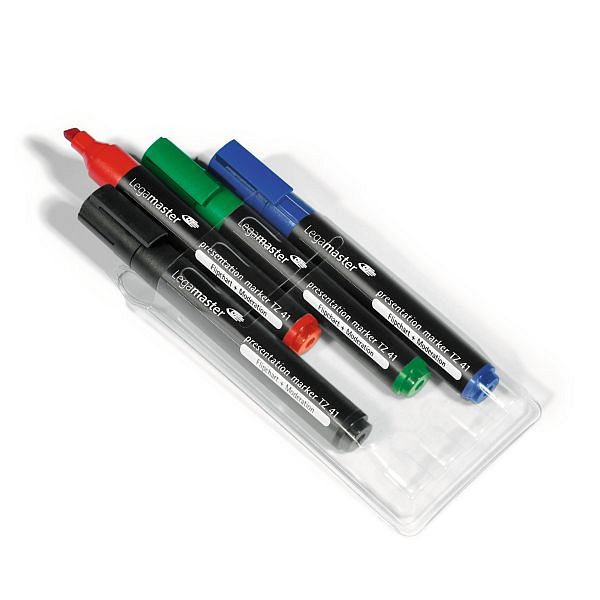 Legamaster TZ41 presentatiemarker assorti, VE: 4 stuks, 7-155094