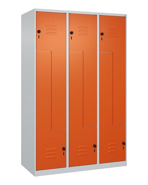 C+P Z-Spind Classic PLUS, 6 Abteile, 1850x1200x500mm, 7035/2004, Drehriegel, 080003-326 S10030