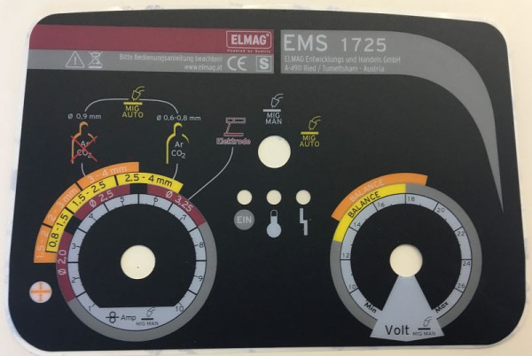 ELMAG frontfolie voor EMS 1725 (nr. 17), 9505750