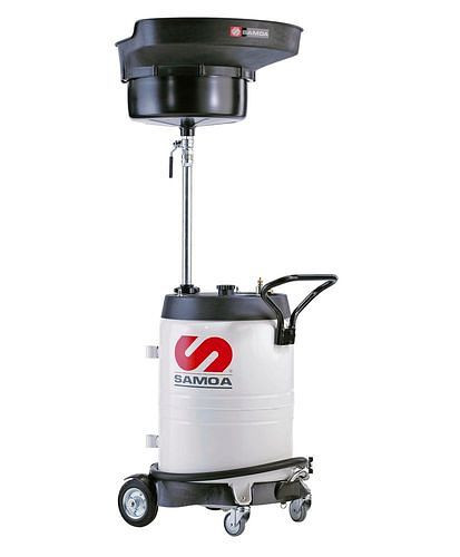 DENIOS mobiele afvalolie-inzamelaar, met opvangtrechter, 100 liter, met afleverslang, 305382