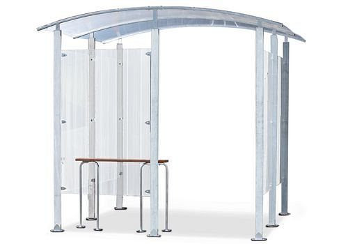 DENIOS rookafsluiting, voor wandmontage, 6 m², 181987