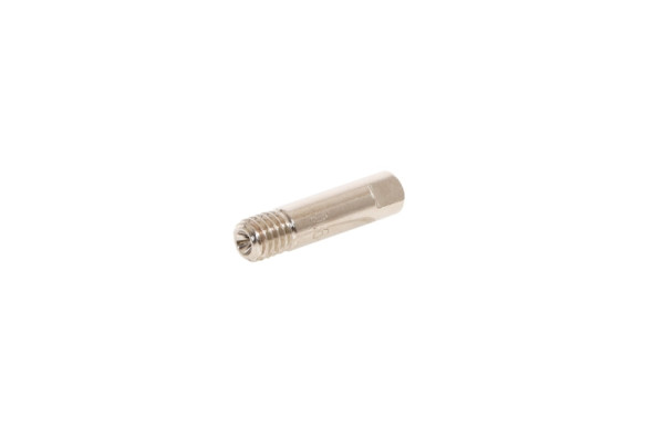 ELMAG draadmondstuk MB 14 / MB 15 0,6 mm, lengte: 25 mm, buitendiameter: 6 mm, M6, vernikkeld, 54549