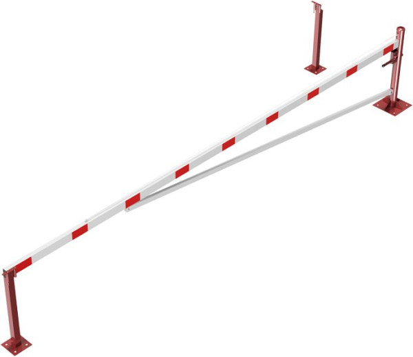 Schake draaihek 6,00m, met driehoekslot, met kabelversterking, draaipaal: Ø 102mm, 2 steunpalen 70x70mm, voor pluggen, 4213_60FBP