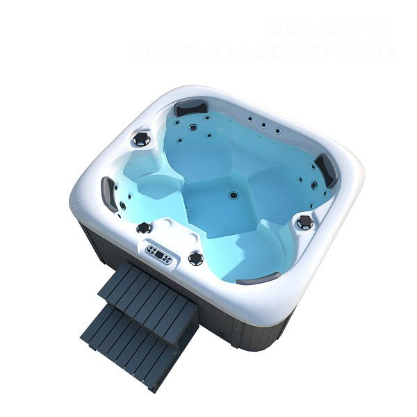 HOME DELUXE buitenwhirlpool SEA STAR - met trap en thermische afdekking, 23388
