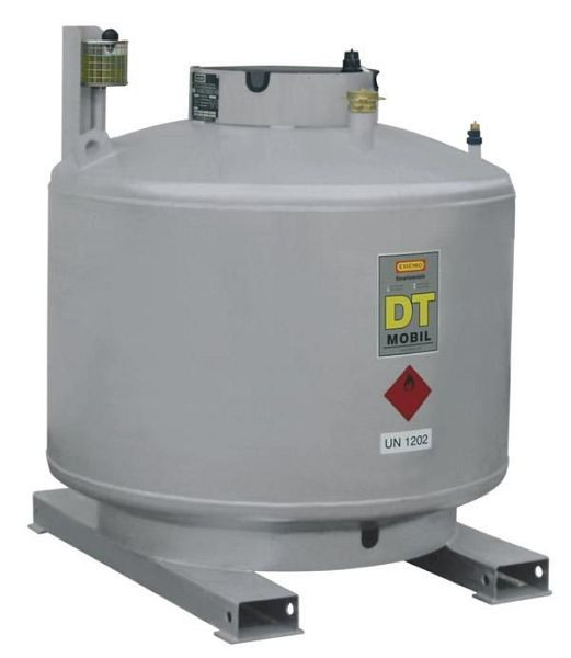 Cemo dieseltank mobiel 980l, dubbelwandig gelakt, 7383