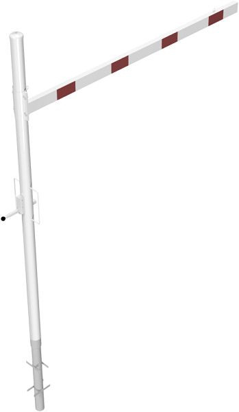 Schakehoogtebegrenzer draaibaar voor inzetting in beton, dwarsbuislengte: 2500 mm, voor hangslot, voor inzetting in beton, 417_251VB