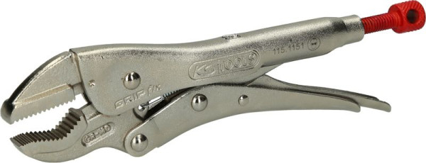 KS Tools griptang, V-bekken, 185 mm, 115.1151