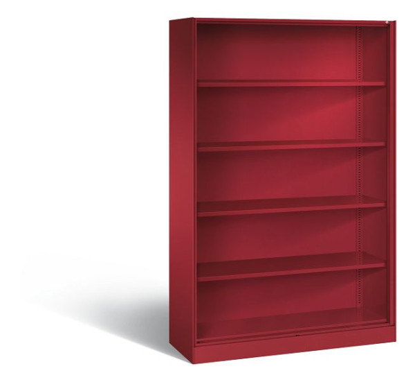 C+P bureauplank Asisto, H1980xB1200xD435mm, kleur: robijnrood, 5 niveaus, 140001-000 S10018