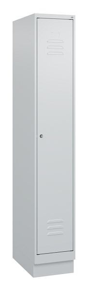C+P luierkluis Classic PLUS met middenwand, bodem, 1800x300x500mm, 7035/7035, cilinderslot, 0800207-10F S10024
