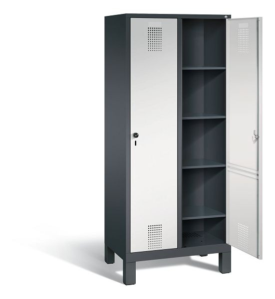 C+P washok Evolo, H1850xW810xD500mm, kleur: zwartgrijs/lichtgrijs, 48010-22B S10010