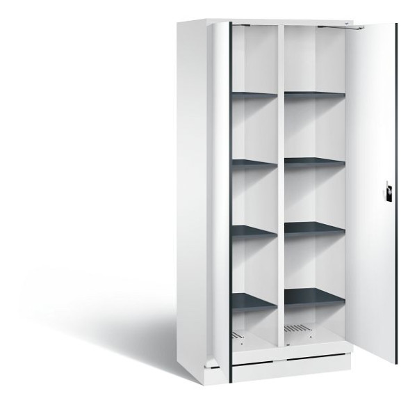 C+P washok Evolo, H1800xW810xD500mm, kleur: verkeerswit / decor wit, 48022-22B S10065