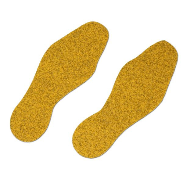 m2 antislipbekleding Informatiemarkering Public 46 geel Schoenvorm 95x265mm (1 paar), VE: 10 stuks, M9GV10S1