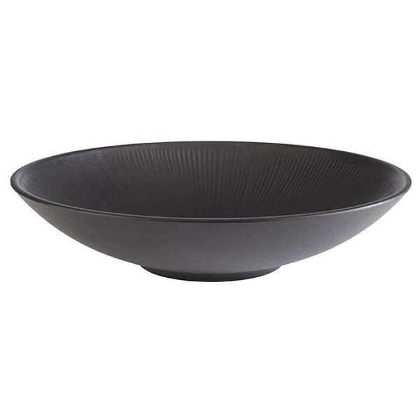 APS kom -NERO-, Ø 30 cm, hoogte: 7 cm, melamine, zwart, 2,2 liter, 85062